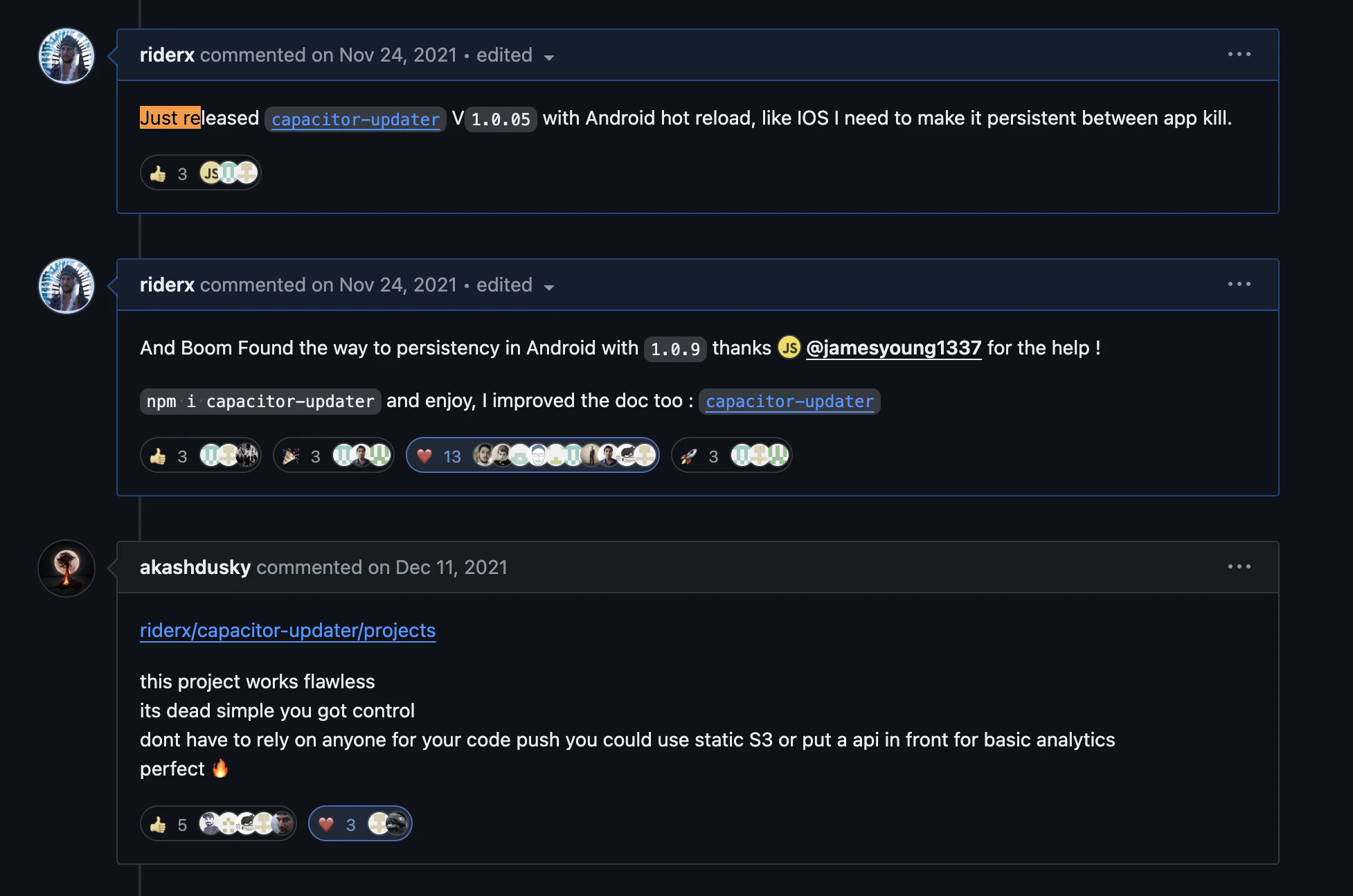 Annonce des nouvelles fonctionnalités