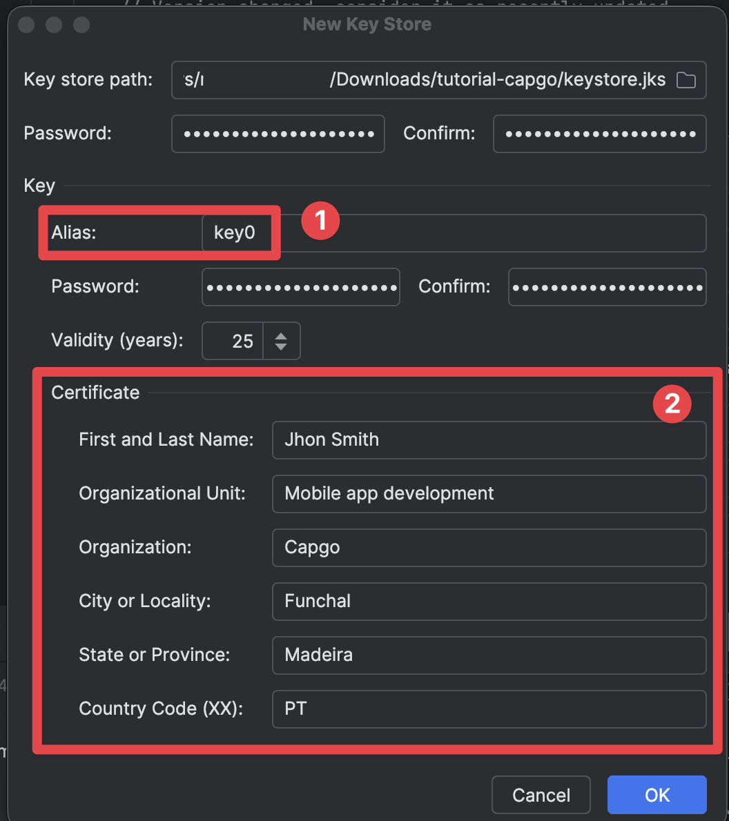 Android Studio fill rest of the form