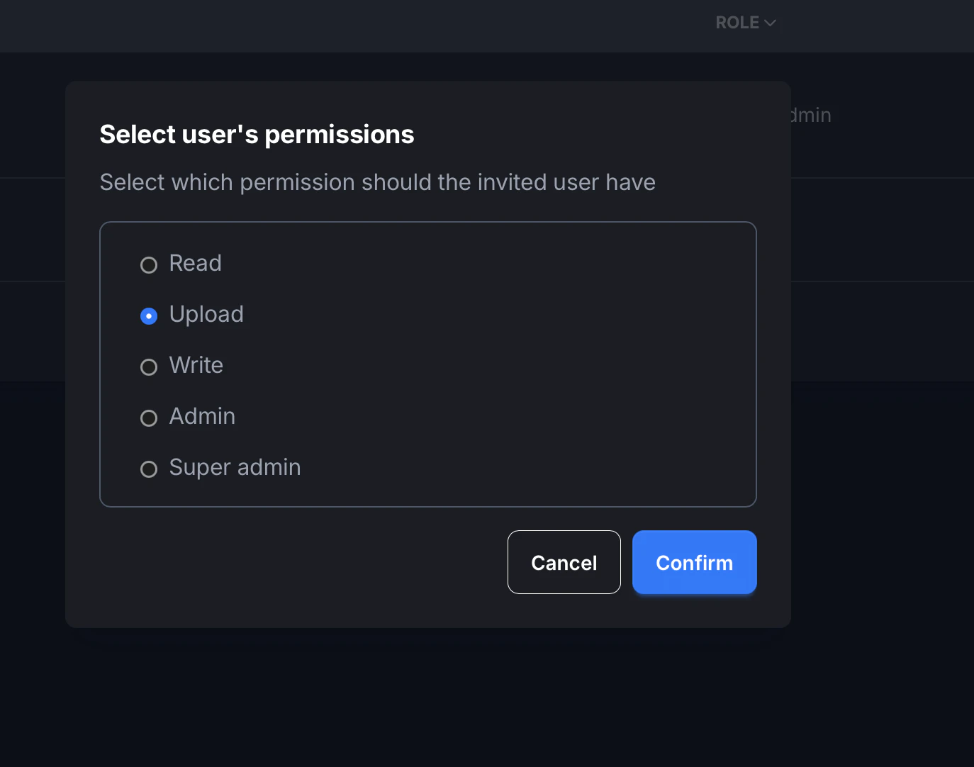 Select Permissions