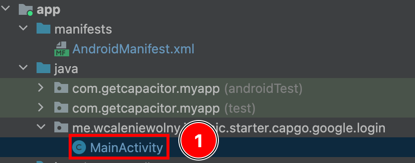 MainActivity.java file in Android Studio