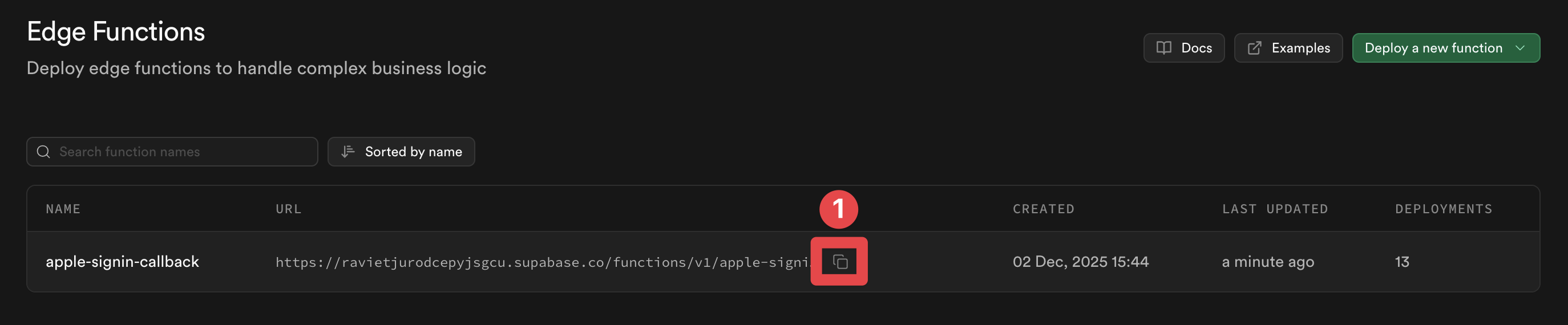 Supabase Functions Apple Sign-In Callback